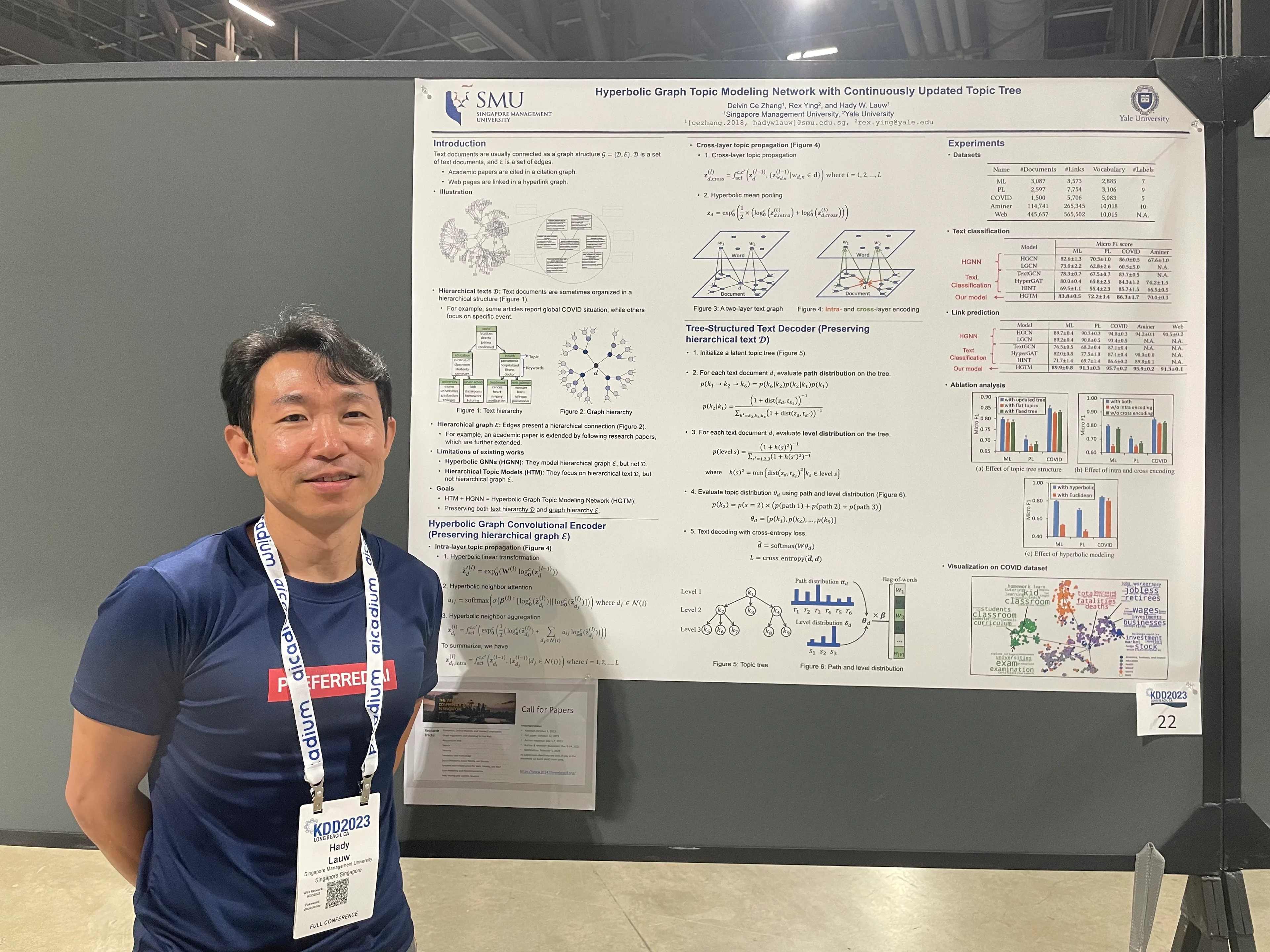 Hady at the poster session