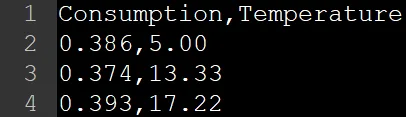 Text within icecream.csv