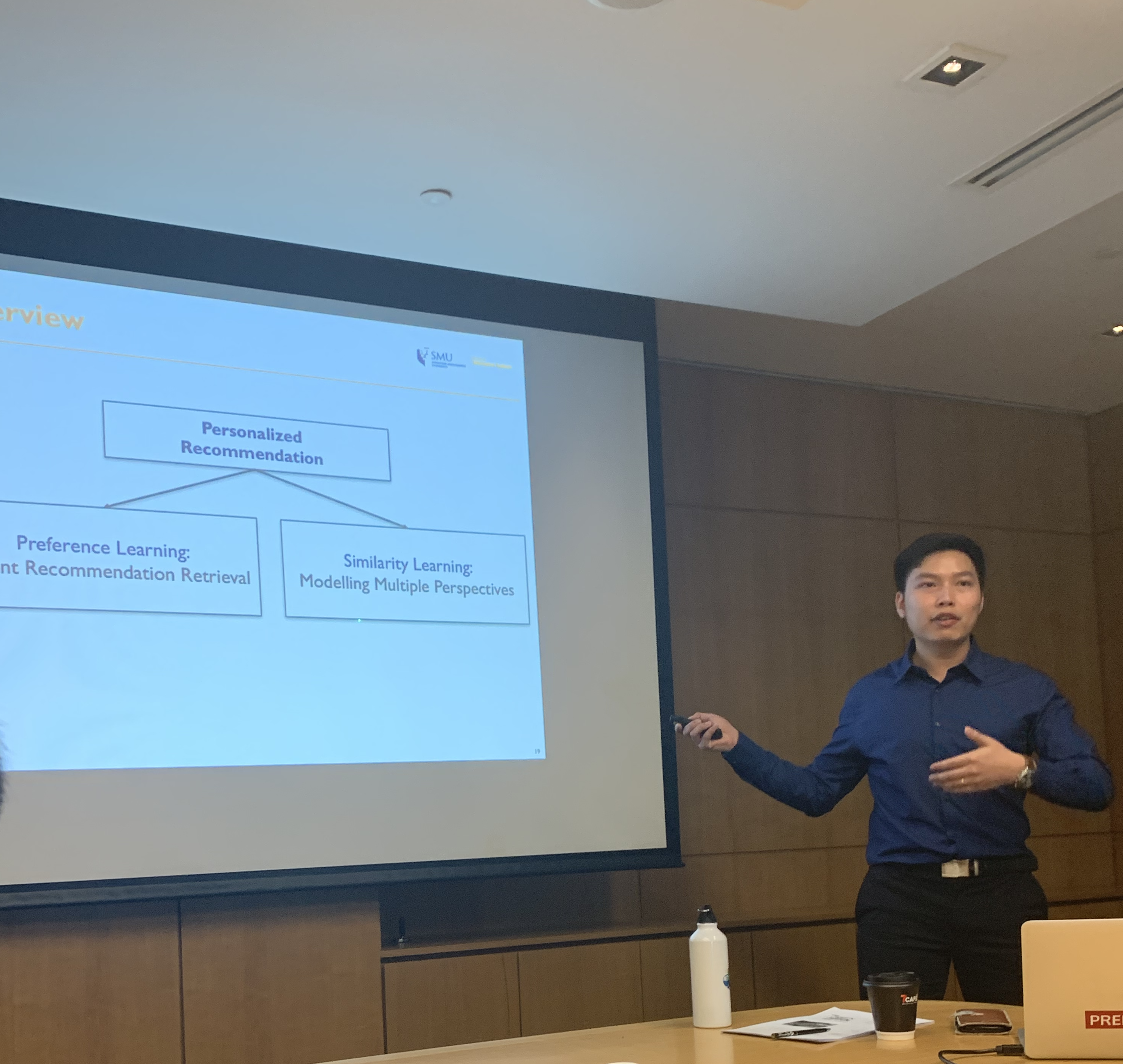 Andrew outlining the two general directions within his dissertation