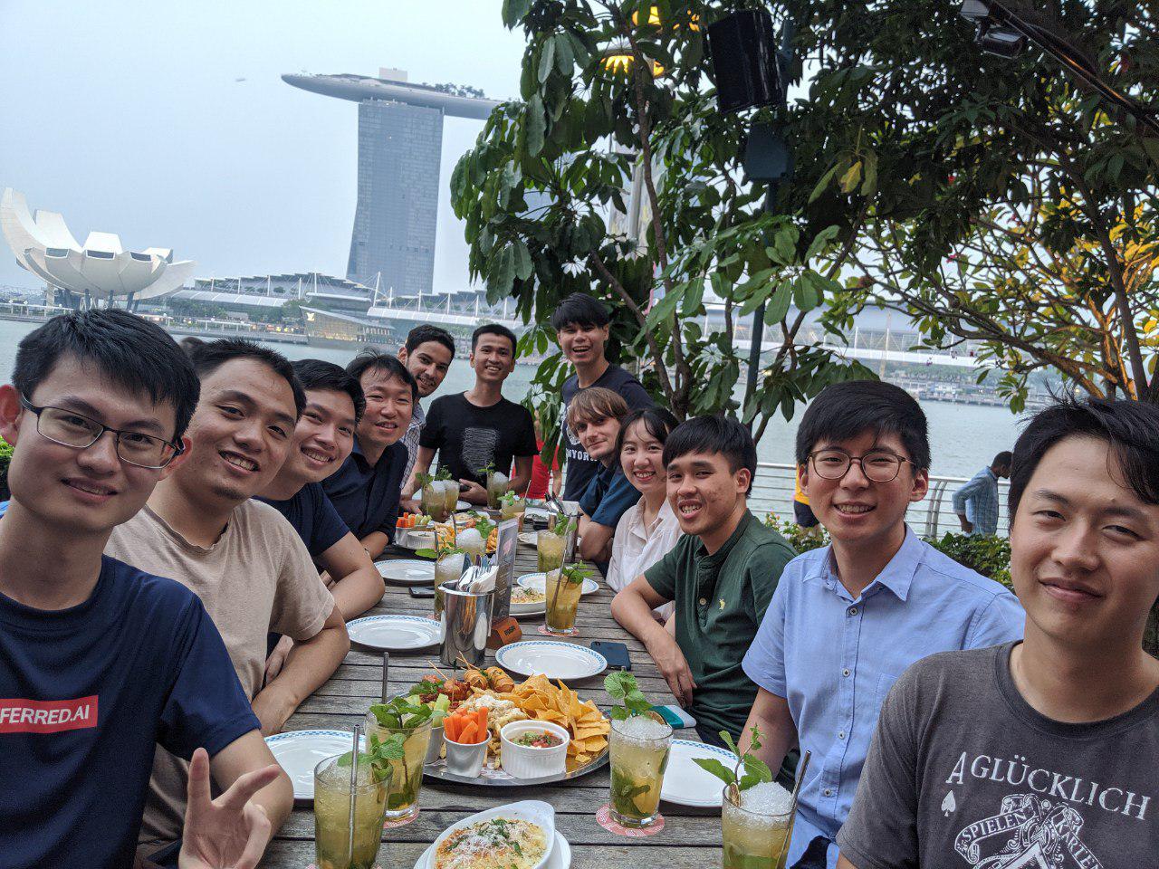 Gathering in September 2019 (from left foreground: Zhang Ce, Minh, Andrew, Hady, Aghiles, Hoang, Ween, Maksim, Jingyao, Tuan Truong, Darryl, Chong Cher)