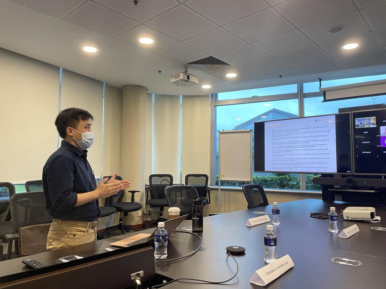 Concluding his presentation by listing related publications