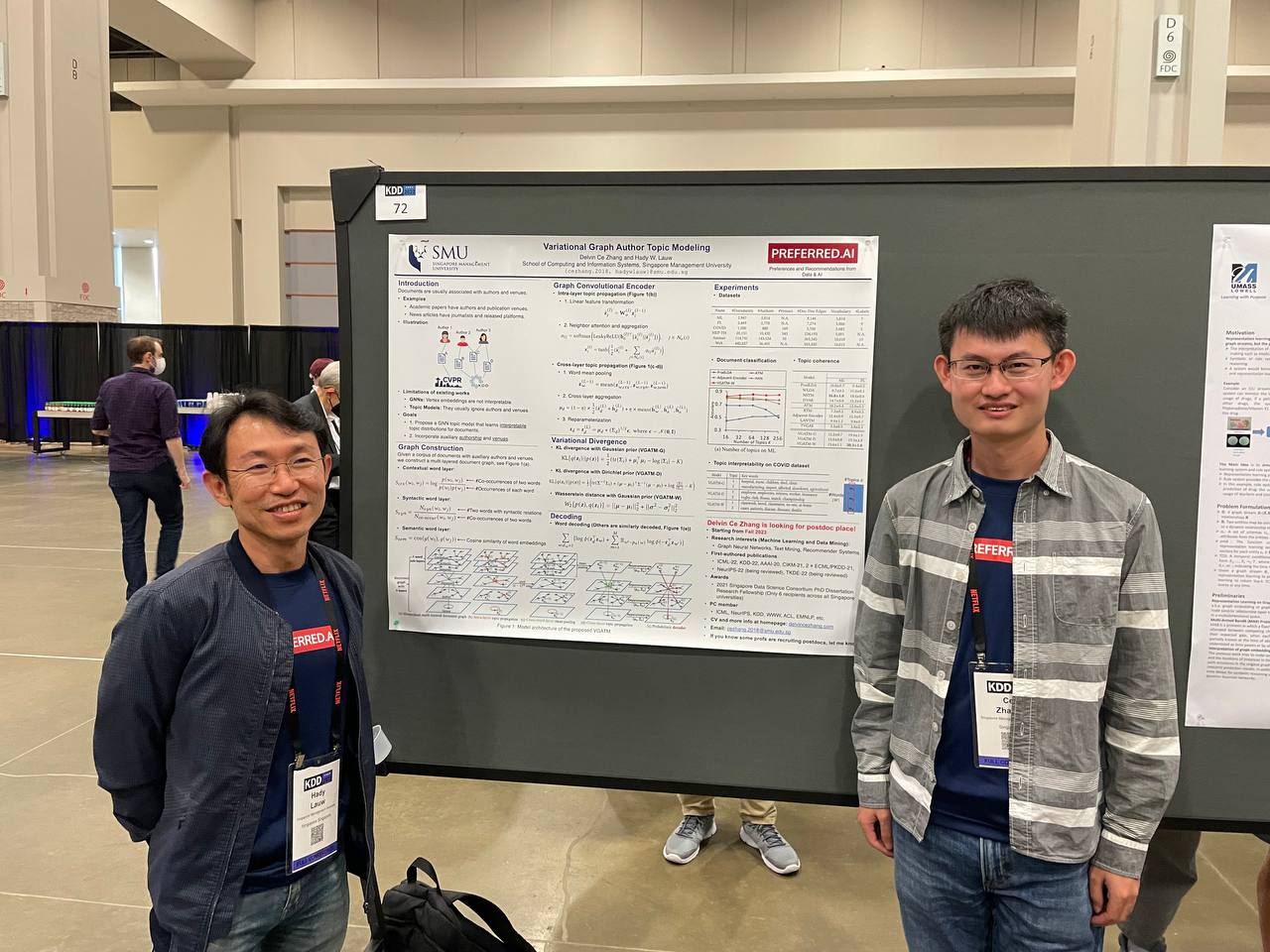 Hady and Zhang Ce at the poster session