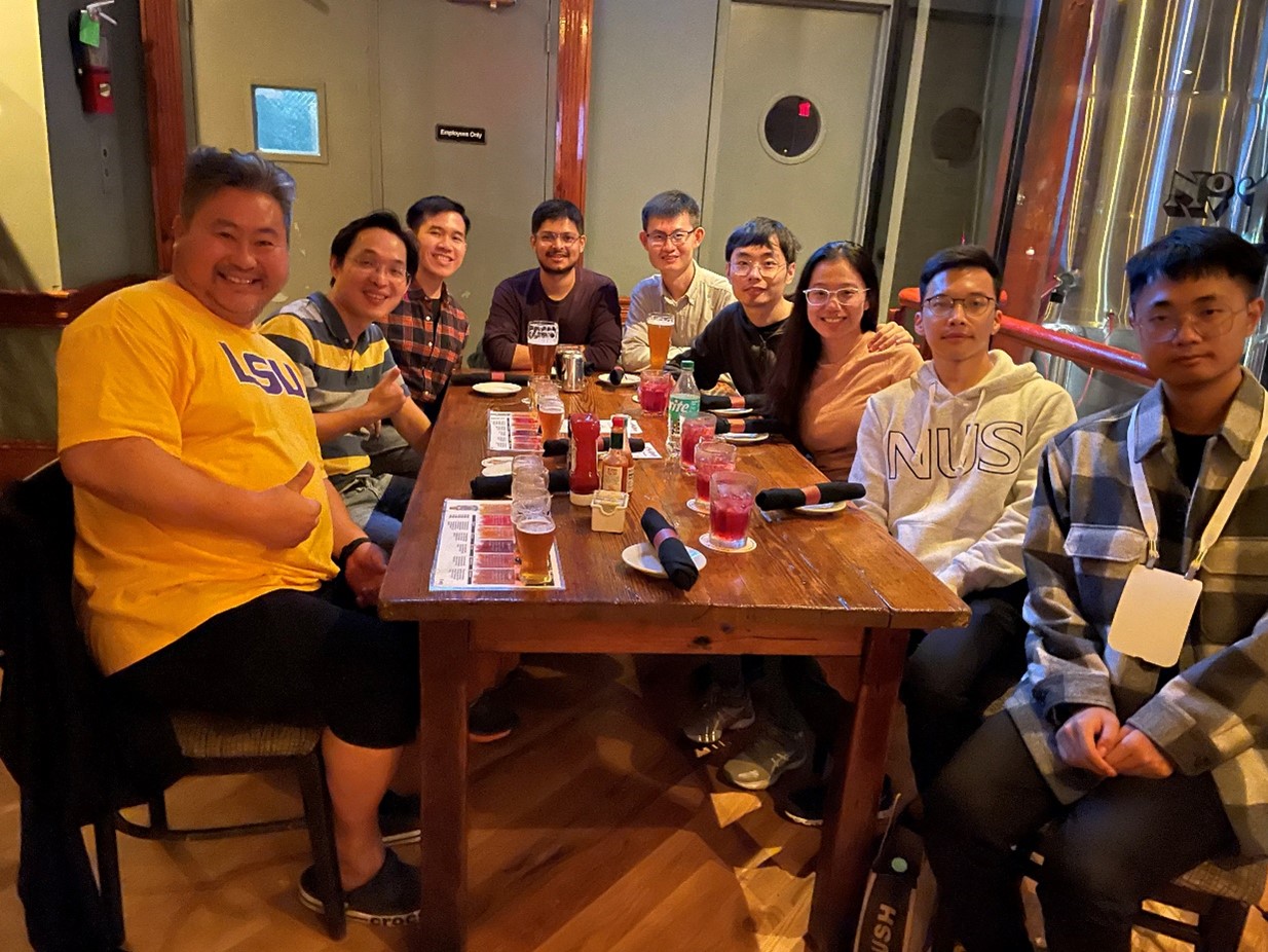 Celebration dinner with SMU, NUS, and Salesforce Research friends