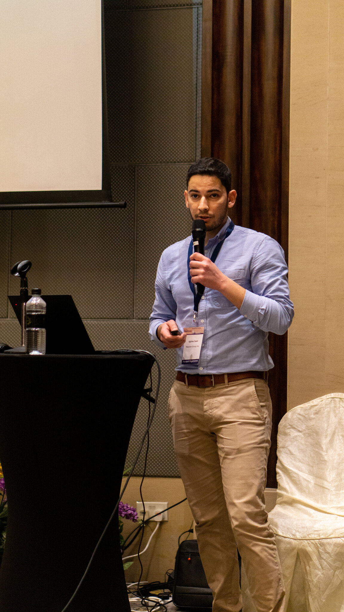 Aghiles presenting during Industry Day