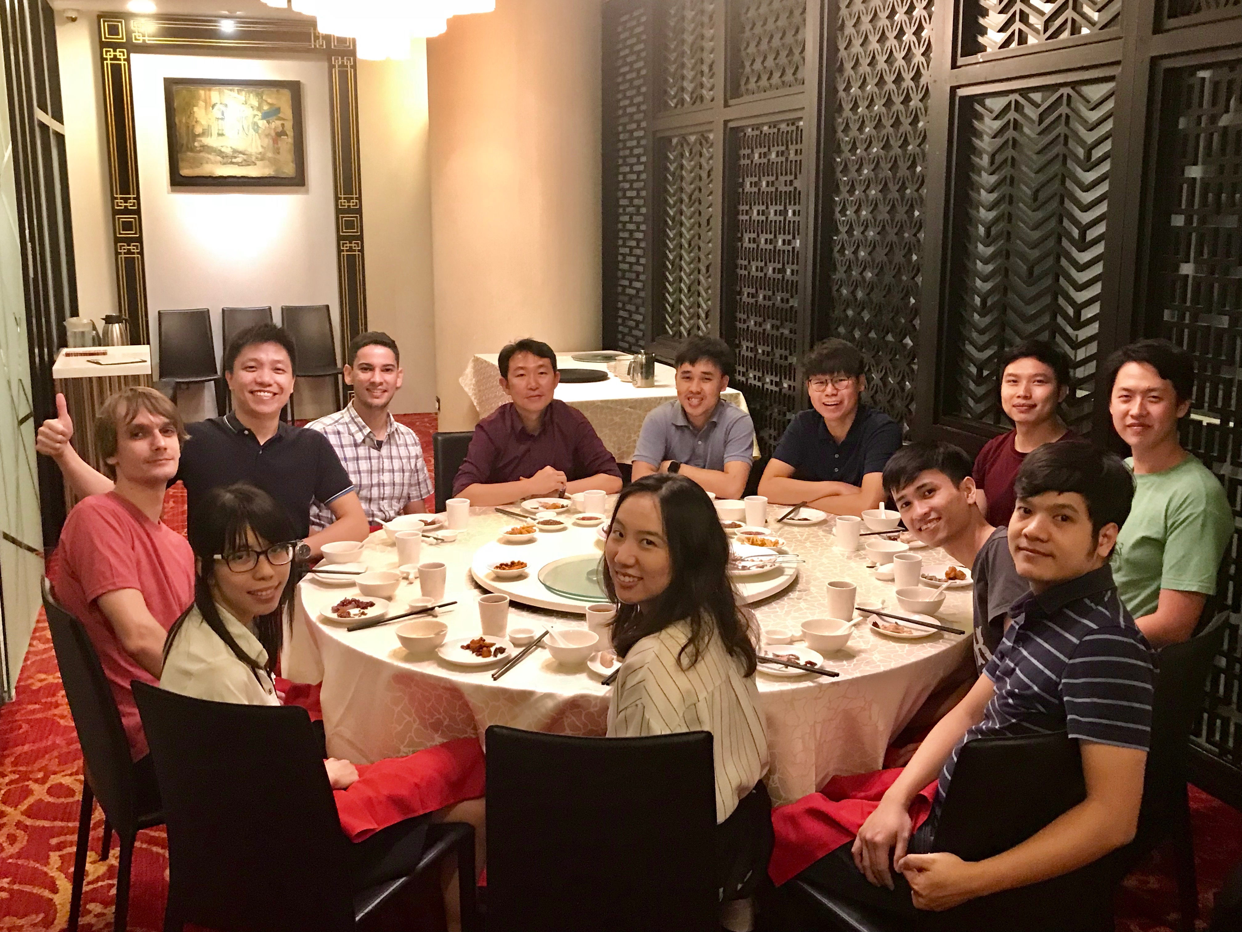 First group dinner that Hoang joined at TungLok XiHe, Orchard Central
