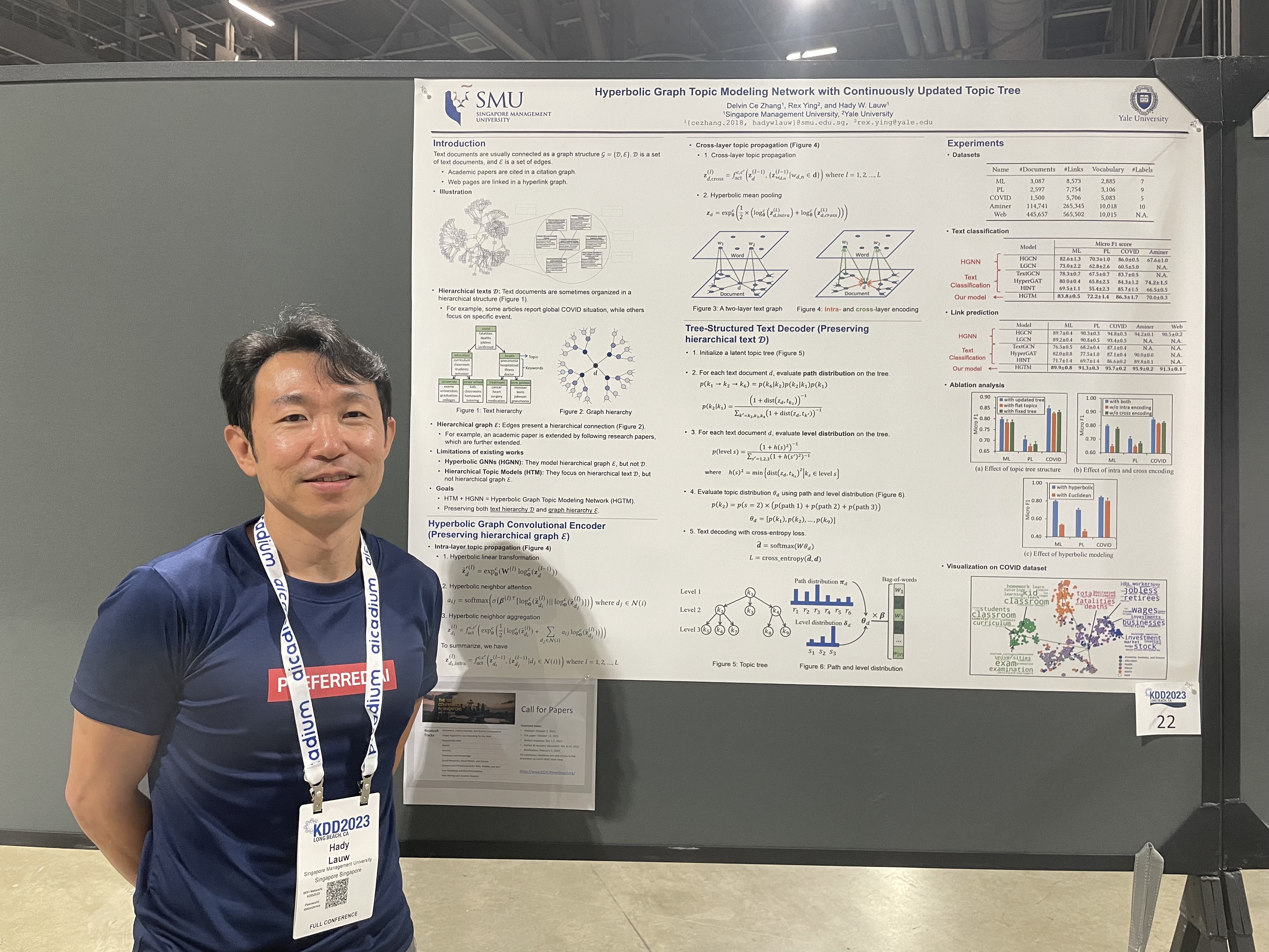 Hady at the poster session