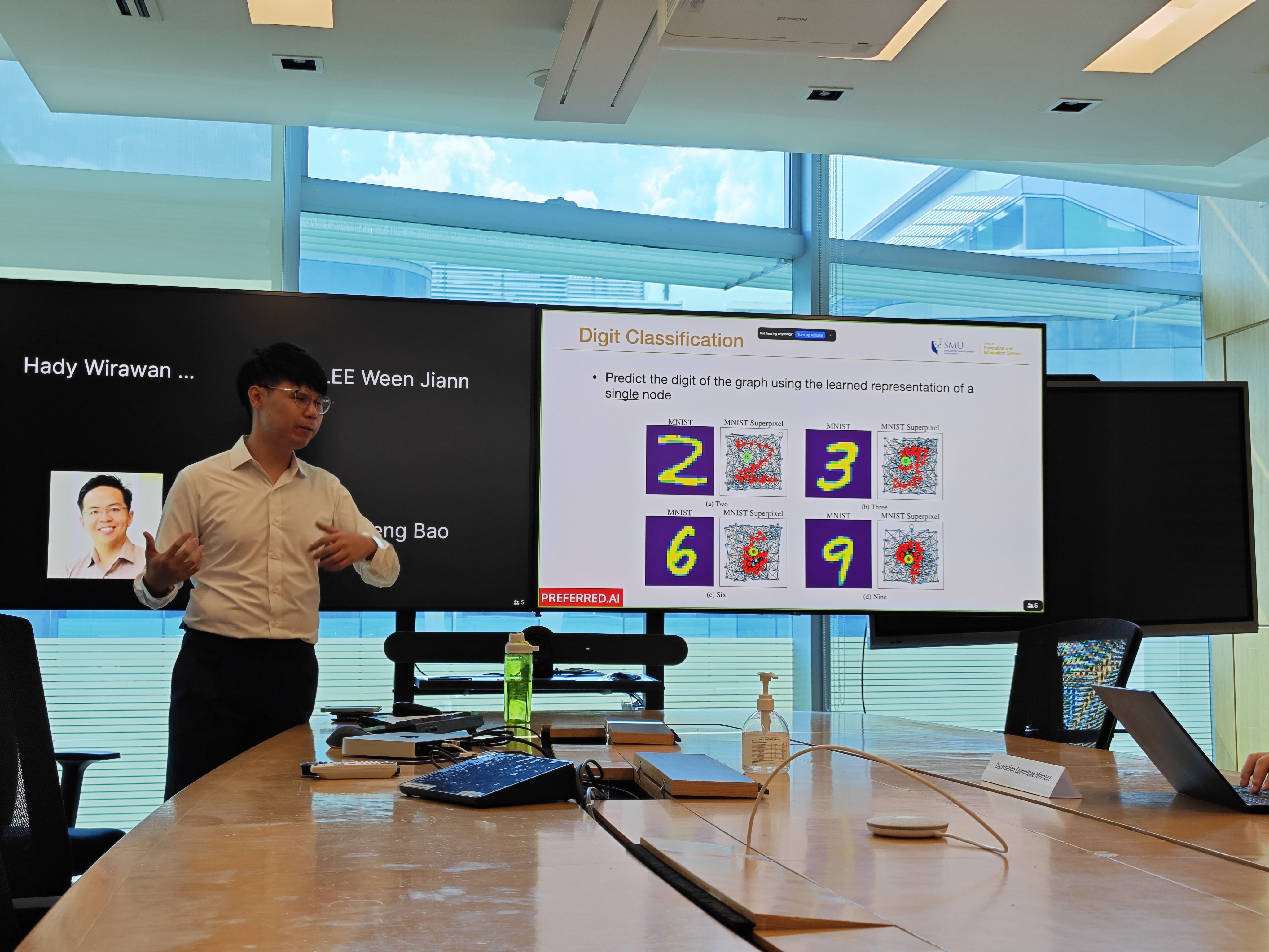 Ween illustrating the geospatial representation learning as applied to MNIST superpixel data